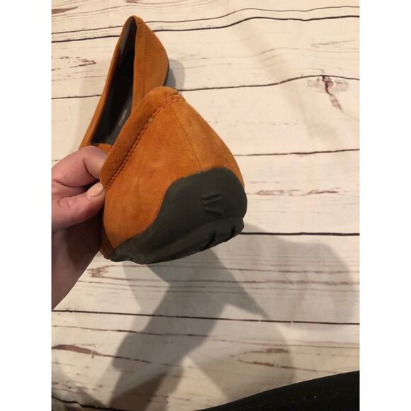 Rockport Cameral Orange Tan Loafers Total Motion Adiprene by Adidas 8.5 - Picture 7 of 10